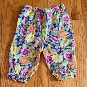 Ralph Lauren Baby Infant Multicolor Floral 100 % Cotton Pants 18 months